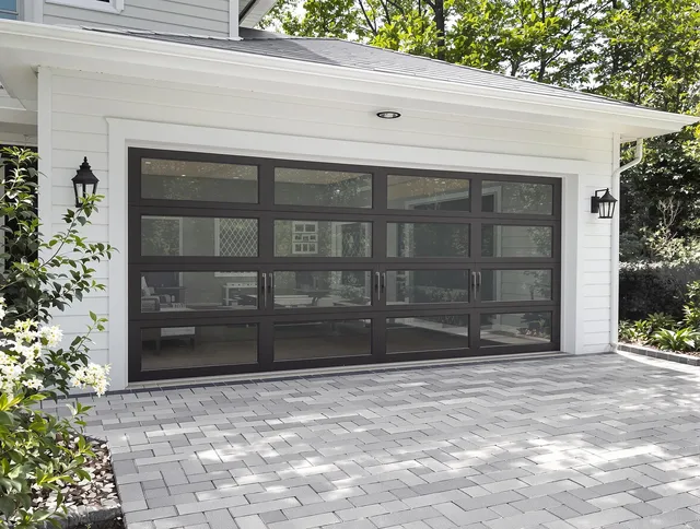 Greenwich Garage Door Repair design specialist presenting custom garage door options to Greenwich homeowner