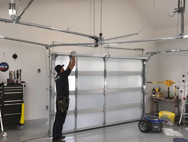 Greenwich Garage Door Repair certified team performing precision garage door installation in Greenwich
