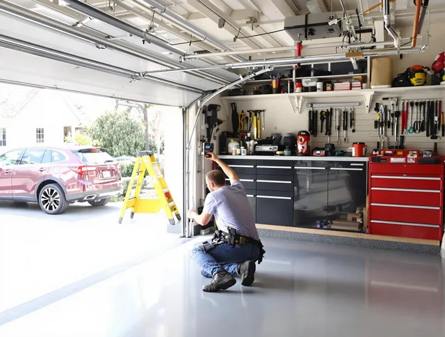 Local garage door repair service by Greenwich Garage Door Repair in Greenwich