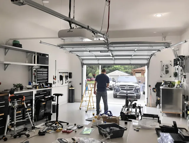 Garage door opener installation by Greenwich Garage Door Repair in Greenwich