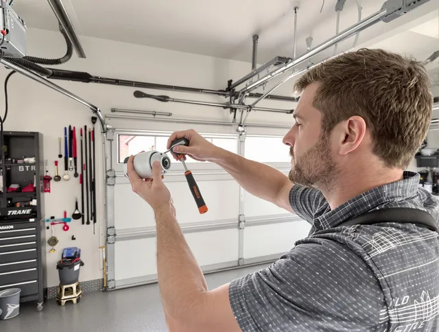 Garage door opener repair service by Greenwich Garage Door Repair in Greenwich
